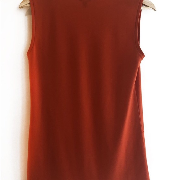 ORANGE SLEEVELESS TOP | ANN TAYLOR | SIZE S - Picture 2 of 2